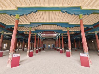 Kuqa Mosque, also known as the Kucha Grand Mosque, is the second-largest mosque in Xinjiang, China