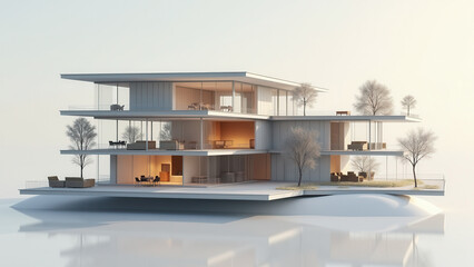 Fototapeta premium Architectural Transformers: From Studio to Full Home