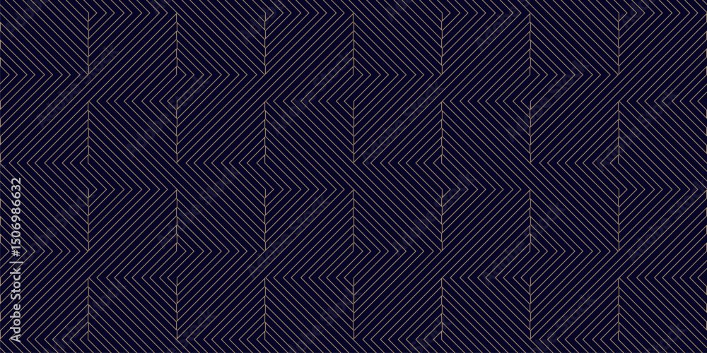 Wall mural geometric lines vector seamless pattern. trendy minimal vector texture with thin quirky stripes, lin