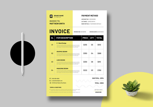 Invoice Template Layout