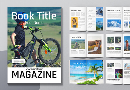 Lifestyle Book Title Magazine Layout