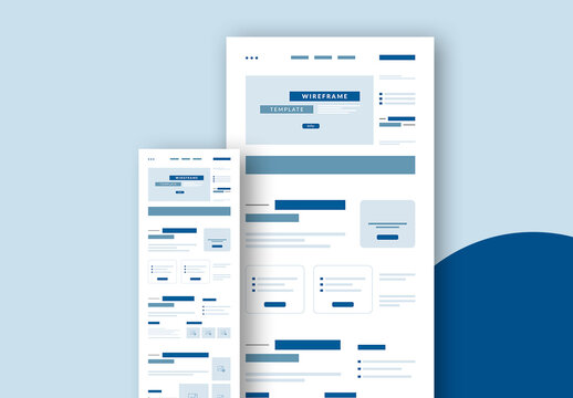 Modern Wireframe Template Layout