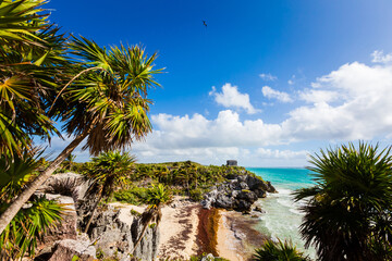 Mayan Tulum ruins  in Mexico
