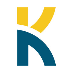 Letter k luxury logo design concept.