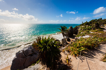 Mayan Tulum ruins  in Mexico