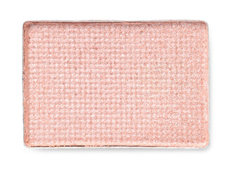 Beautiful eyeshadow refill pan isolated on white, top view