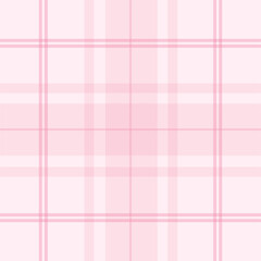 Check plaid pattern in pink and beige. Seamless light pastel houndstooth tartan for dress, jacket, coat, scarf, other modern spring summer autumn winter fashion fabric design.	