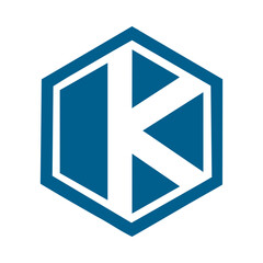 Letter K luxury logo design concept.