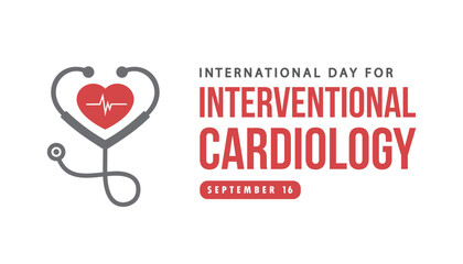 international day for interventional cardiology vector concept design