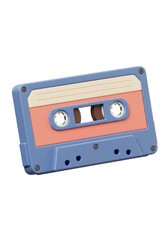 Fototapeta premium 3D Illustration of Cassette Tape Music Audio Record Player Design