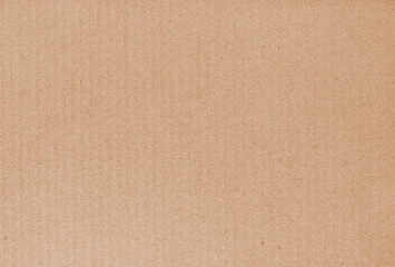 Cardboard sheet texture background, detail of recycle brown paper box pattern.
