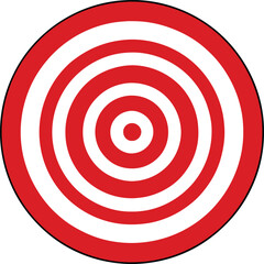 Obraz premium Red Dart Target Logo, goal achieving logo
