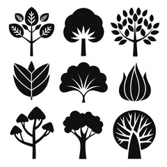 Palm Tree Graphic Design in Minimal Silhouette