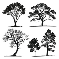 Obraz premium Creative Black and White Minimalist Vector Pack