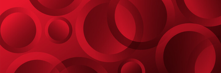 Obraz premium Abstract red background with circles. Applicable for gift card, Poster on wall poster template, EPS 10