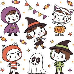 halloween seamless pattern