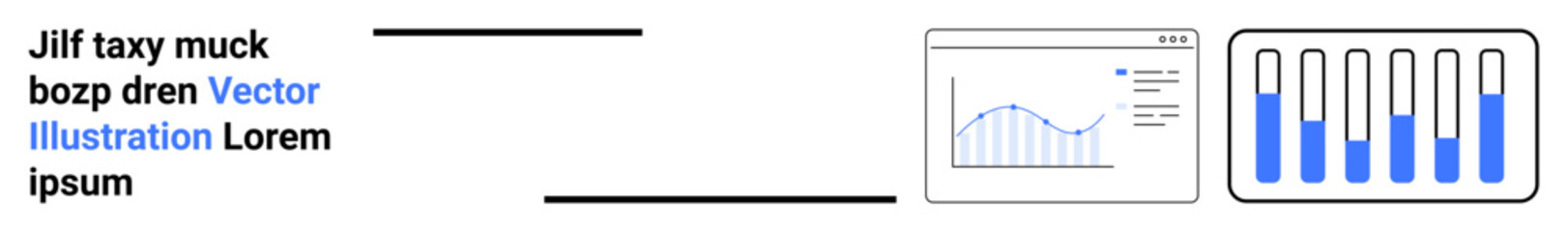Interactive line graph with dots and bar chart highlights statistical presentation. Ideal for reporting, data science, business analysis, marketing, dashboards, education, projects, simple landing