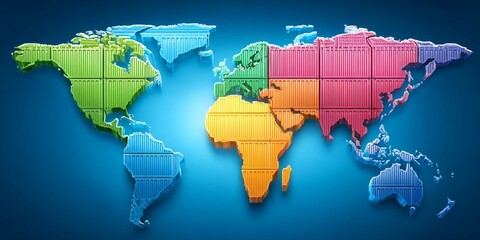 a realistic photo of international trade boosting economic output