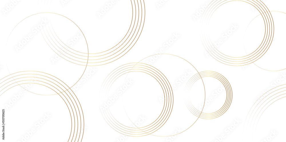 Poster modern white and golden abstract background with circle shape golden vector abstract graphic design 