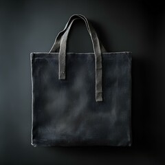 Black bag with old pattern and black background 