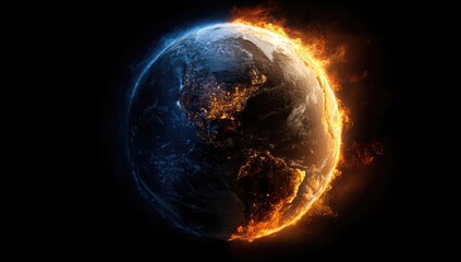 Earth Divided by Fire and Ice