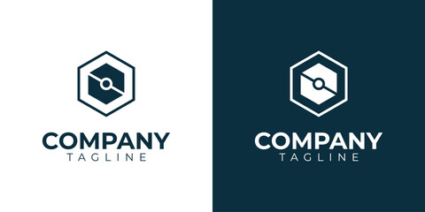 vector modern geometric logo premium template