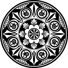 abstract floral ornament mandala design vector