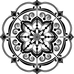 abstract floral ornament mandala design vector