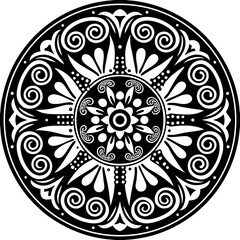 abstract floral ornament mandala design vector