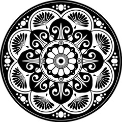 abstract floral ornament mandala design vector