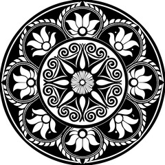 abstract floral ornament mandala design vector