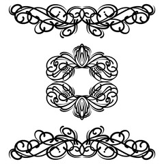 decorative frame with floral elements