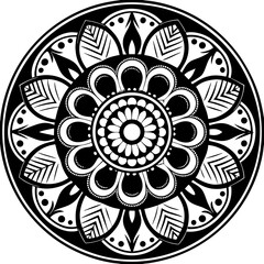 abstract floral ornament mandala design vector