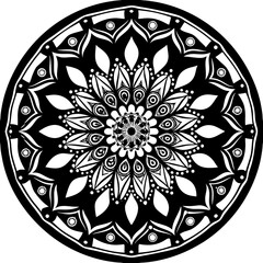 abstract floral ornament mandala design vector