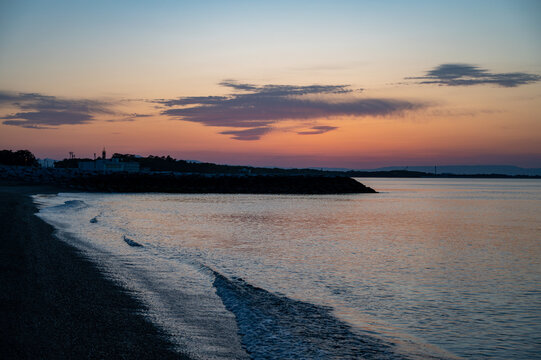 sunset on the beach