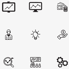 set of icons for business