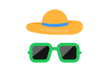 Summer Fashion Accessories Stylish Hat and Sunglasses Set
