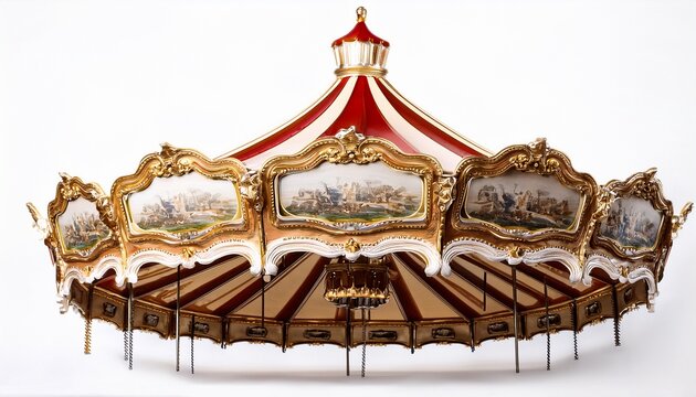 carouse on white or white background