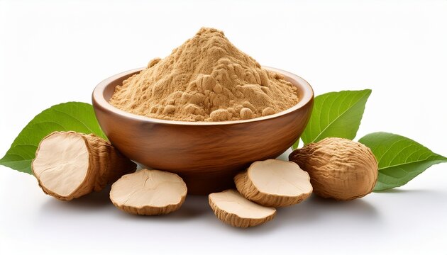 maca herb on transparent or white background