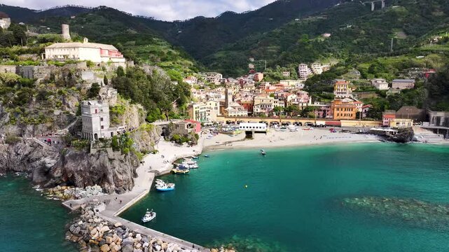 Breathtaking Coastal Scenery of Monterosso al Mare, Cinque Terre
