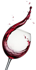 splashing red wine