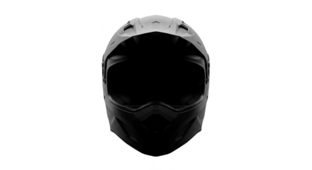 Isolated Motorcycle Helmet In Black Provides Protective Gear Sport