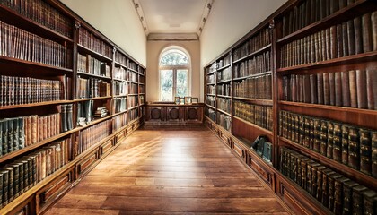 Fototapeta premium room with lot books on the shelves