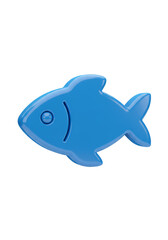 Obraz premium Blue Glossy Fish Illustration with Transparent Background