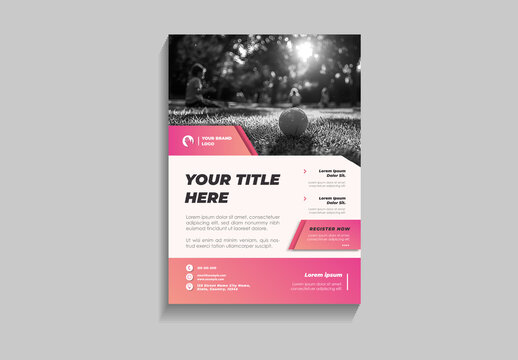 Pink And White Nonprofit Campaign Awareness Flyer Charity Fundraising Template