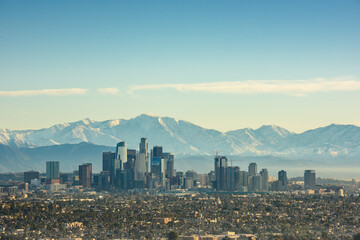 Downtown Los Angeles at sunny day