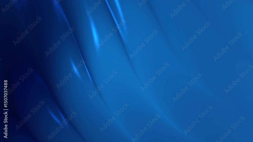 Poster abstract dark blue background with smooth, flowing curves and subtle highlights. shades of deep blue