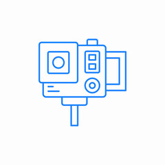 action camera gopro icon sign vector