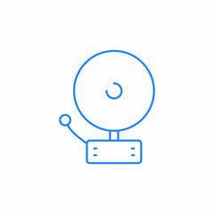boxing ring bell icon sign vector