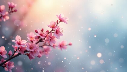 Gentle rain, fine mist against white backdrop , gentle, subtle, atmospheric